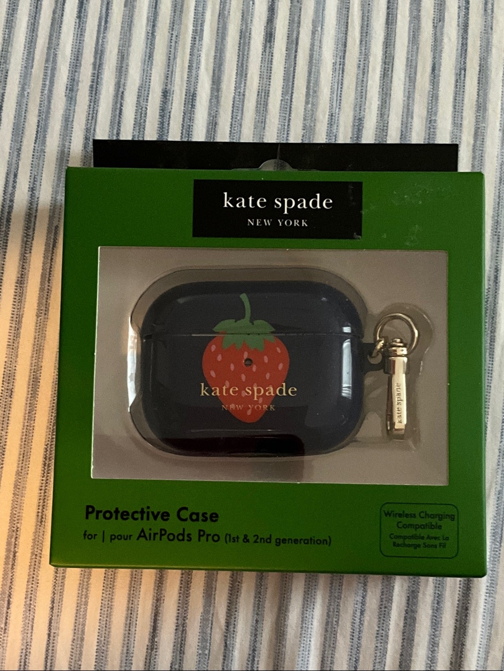 kate spade x Target AirPods Pro (1st & 2nd gen) Case with Strawberry Motif